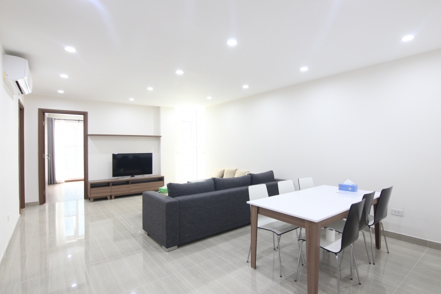 Three-bedroom apartment with full new furniture for rent in Ciputra, Tay Ho, Hanoi
